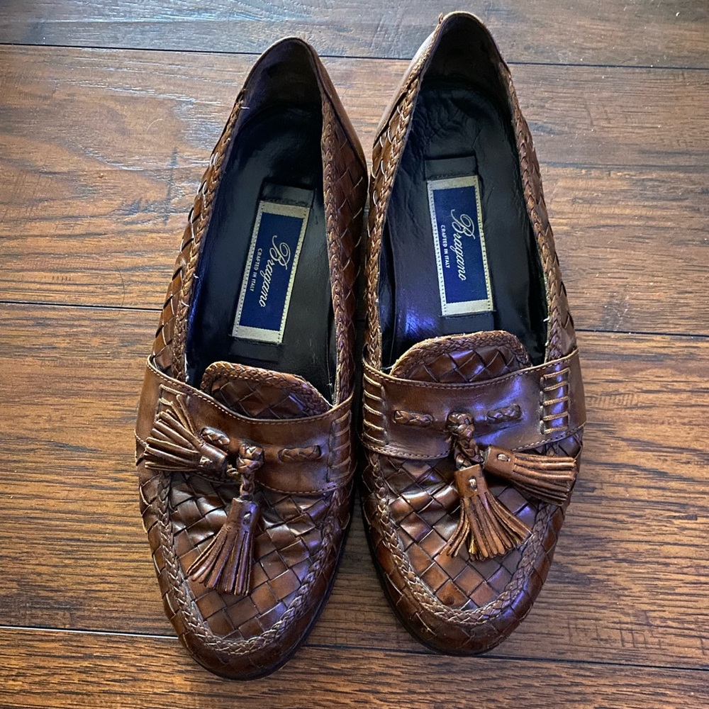 Men’s Bragano Italy Woven Tassel Loafer 7 1/2
